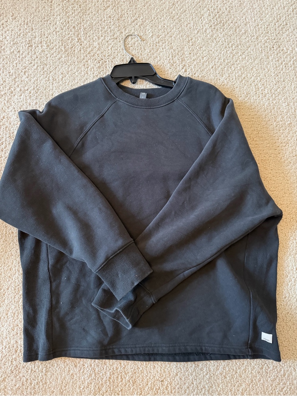 Vuori women slate blue/black oversized restore Sweatshirt - size Small